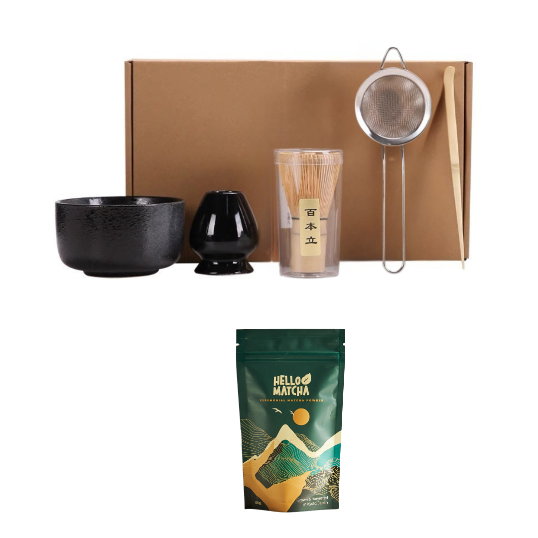 Matcha Set (6 Piece) - Midnight Black