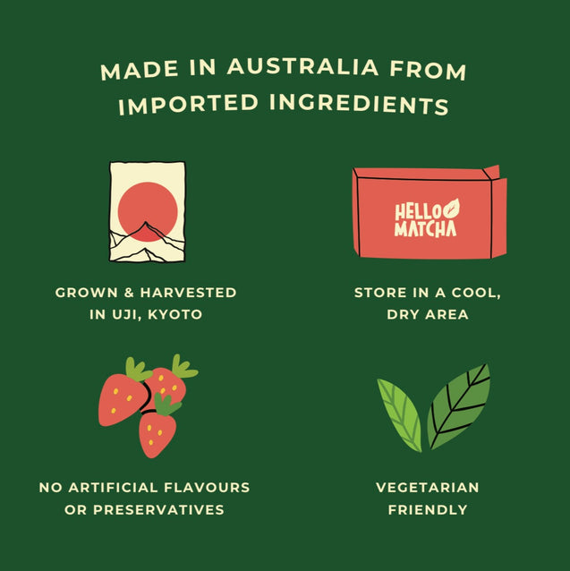 Hello Matcha White Chocolate Strawberries Facts