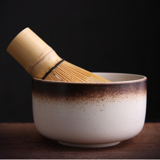Matcha Set White Dust - Bowl & Whisk