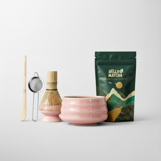 Rosey Pink Matcha Set 