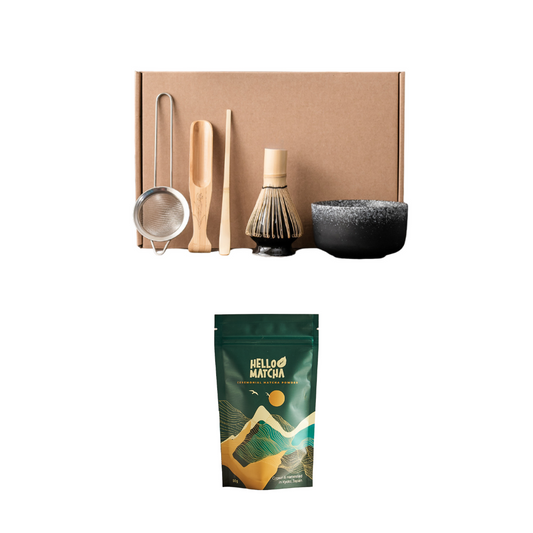 Dark Snow Set and Ceremonial Matcha