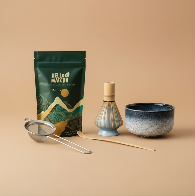 Matcha set without scoop