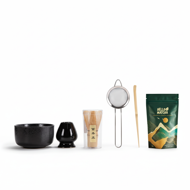 Midnight Black Matcha Set Hero